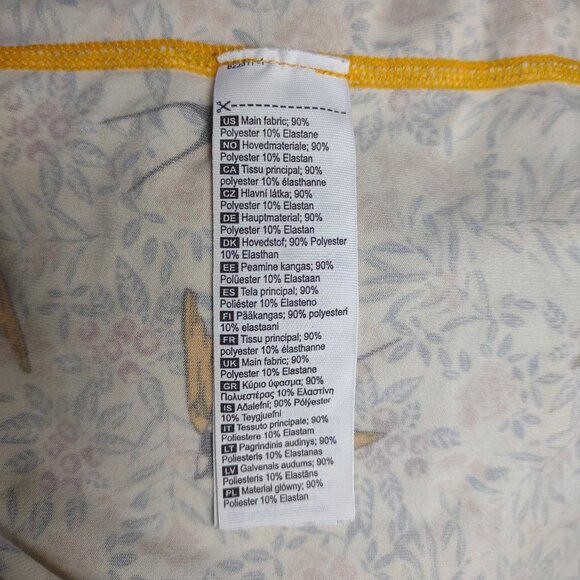 Kari Traa multicolor bird print lightweight long sleeve pullover top XL X-Large - Picture 8 of 8